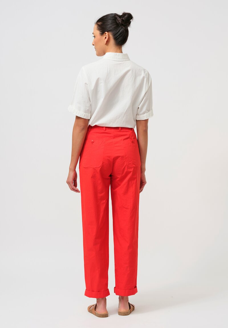 Casey Casey Cotton "Bee" Pants in Red Flame