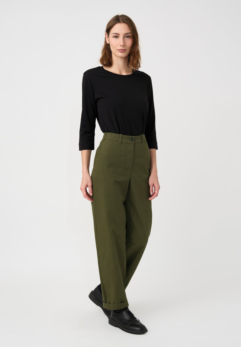 Casey Casey Cotton "Bee" Pants in Olive Green