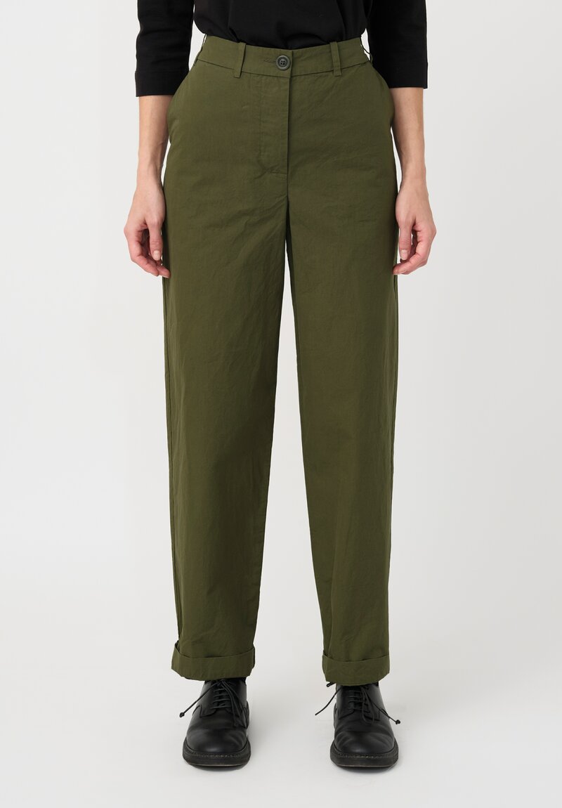 Casey Casey Cotton "Bee" Pants in Olive Green
