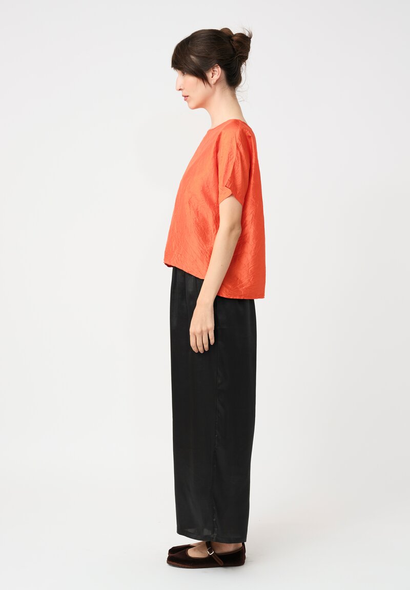 Christian Peau Silk Top in Orange