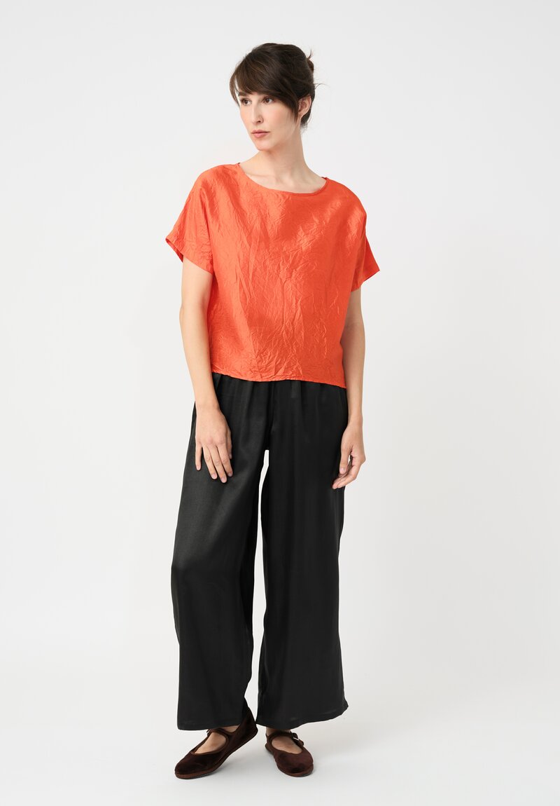 Christian Peau Silk Top in Orange