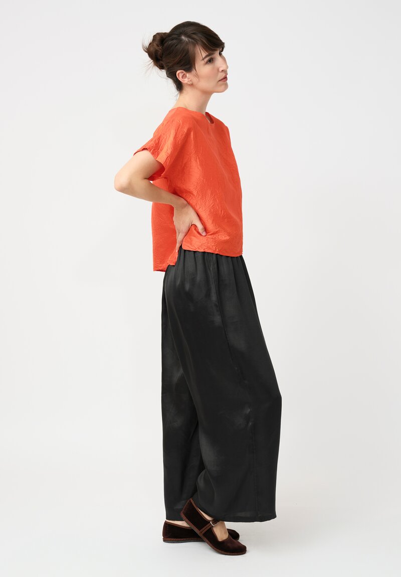 Christian Peau Silk Top in Orange