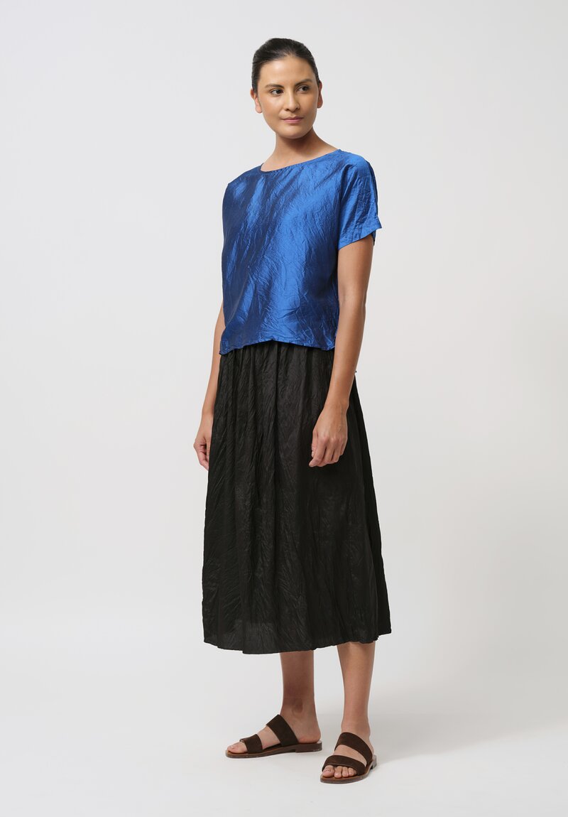Christian Peau Silk Skirt in Black