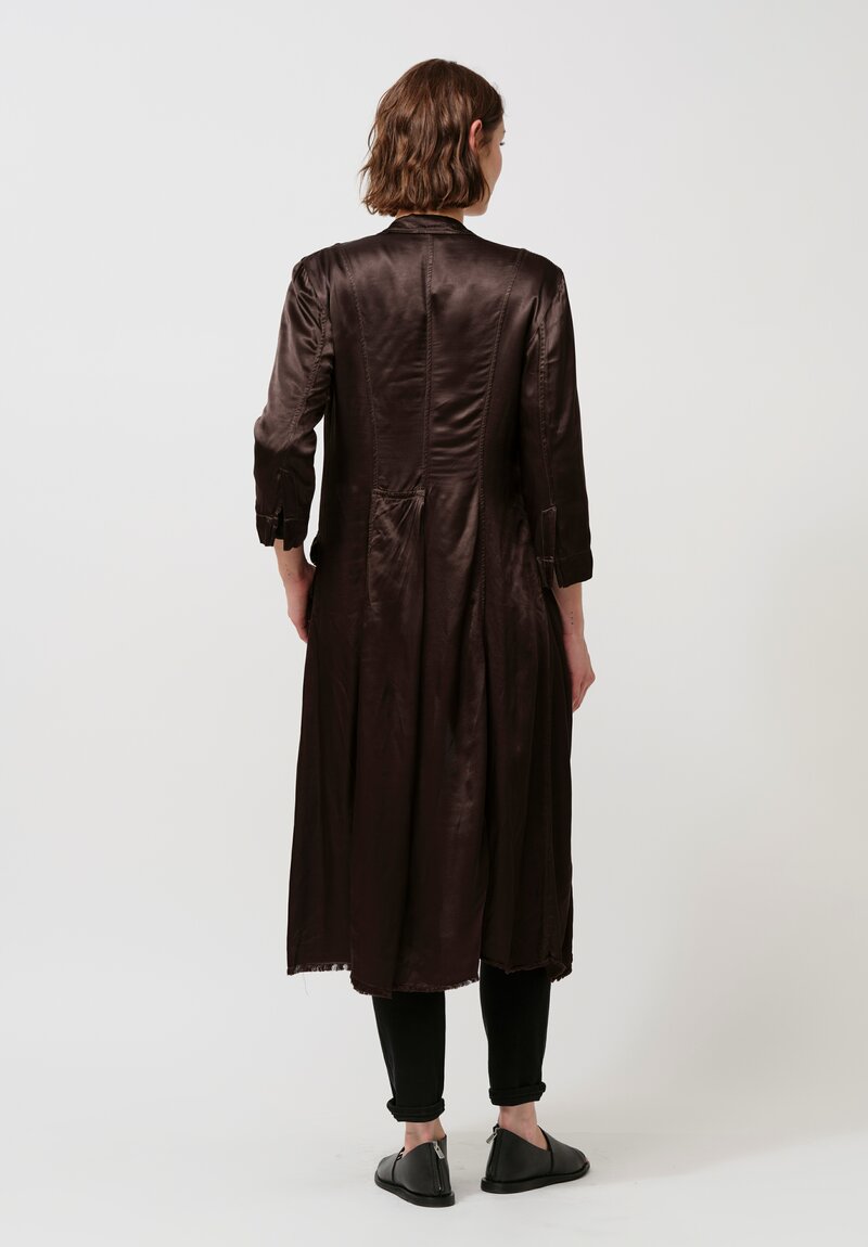 Jaga Satin Rosie Cocktail Length Duster in Chocolate