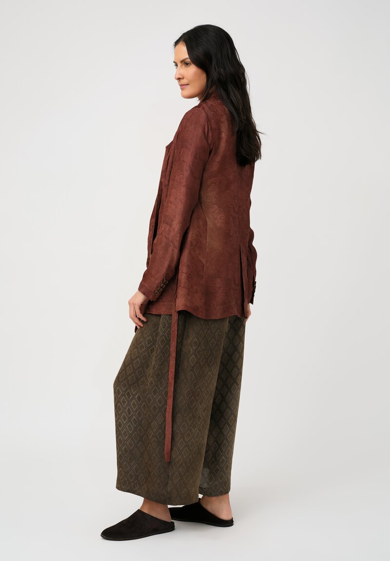 Uma Wang Jacquard Khloe Jacket in Antique Brick