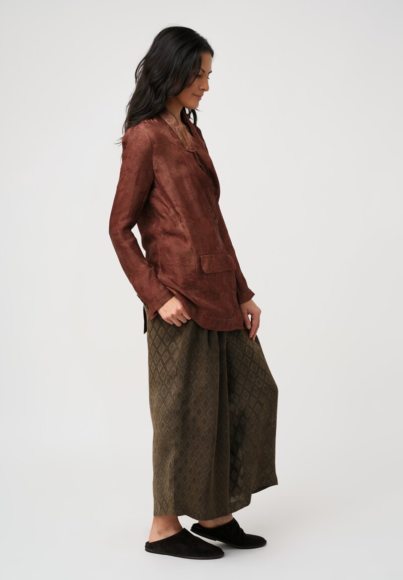 Uma Wang Jacquard Khloe Jacket in Antique Brick