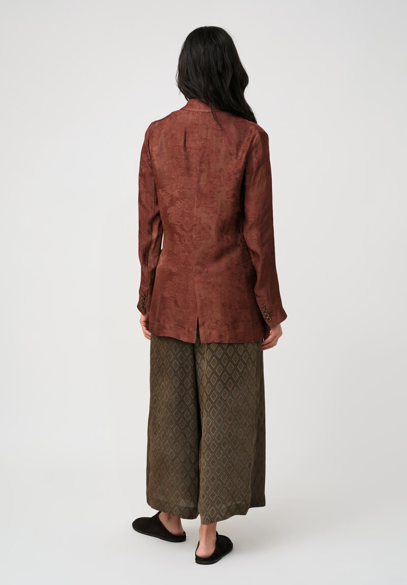 Uma Wang Jacquard Khloe Jacket in Antique Brick