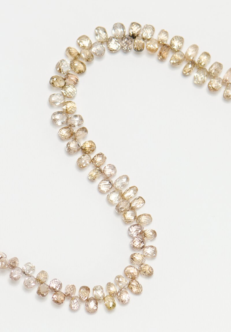 Greig Porter 18K Starburst Cylinders & Multicolored Diamond Droplet Beaded Necklace