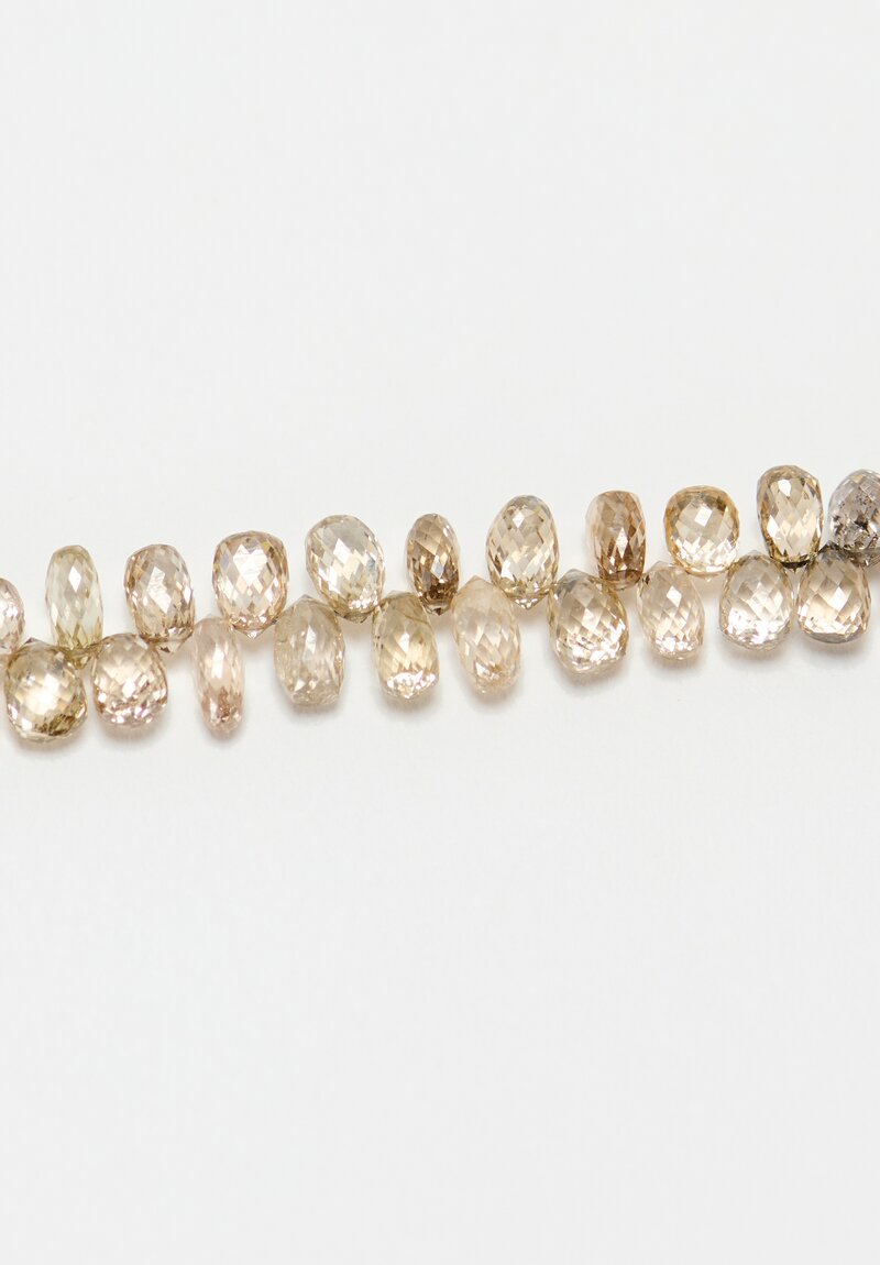 Greig Porter 18K Starburst Cylinders & Multicolored Diamond Droplet Beaded Necklace