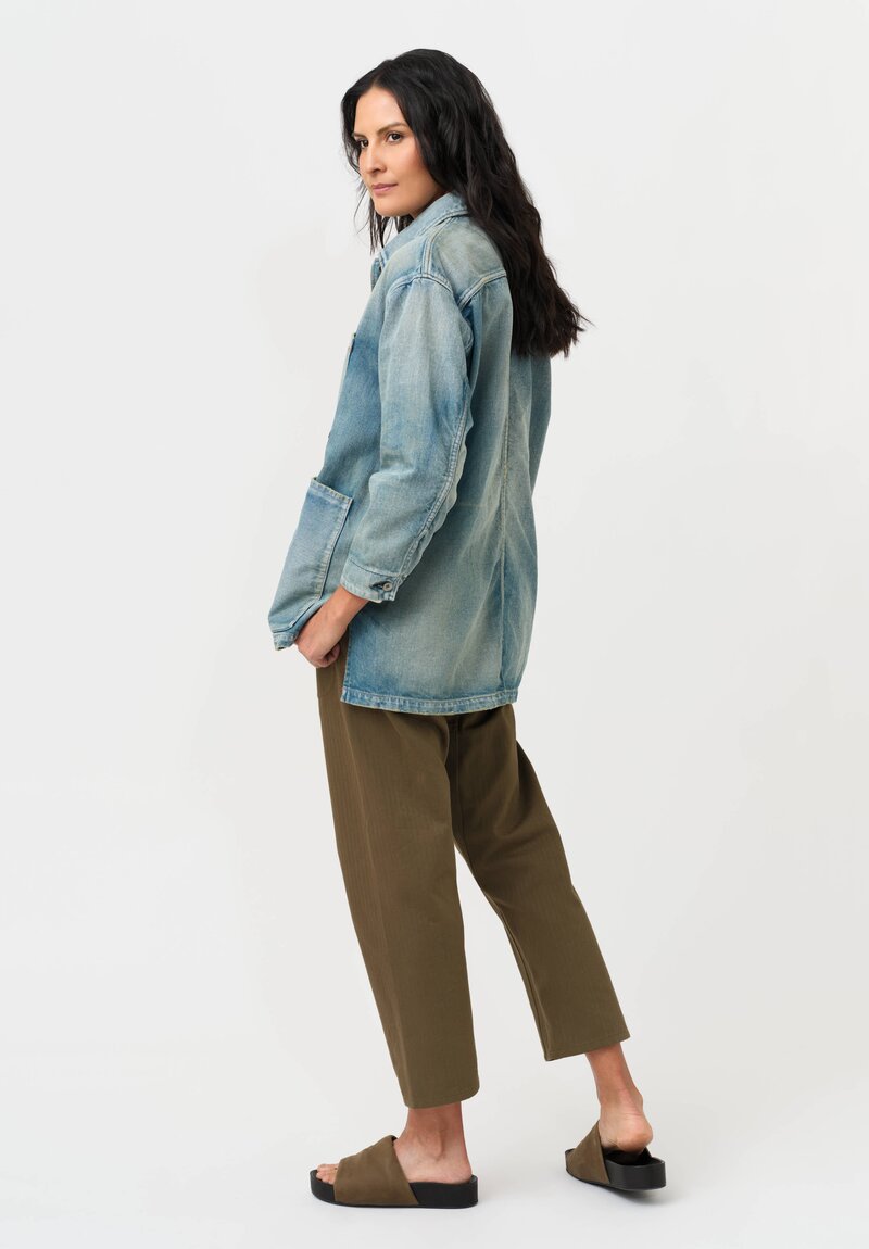 Cottle "Champetre Bouquet" Denim Jacket in Light Indigo