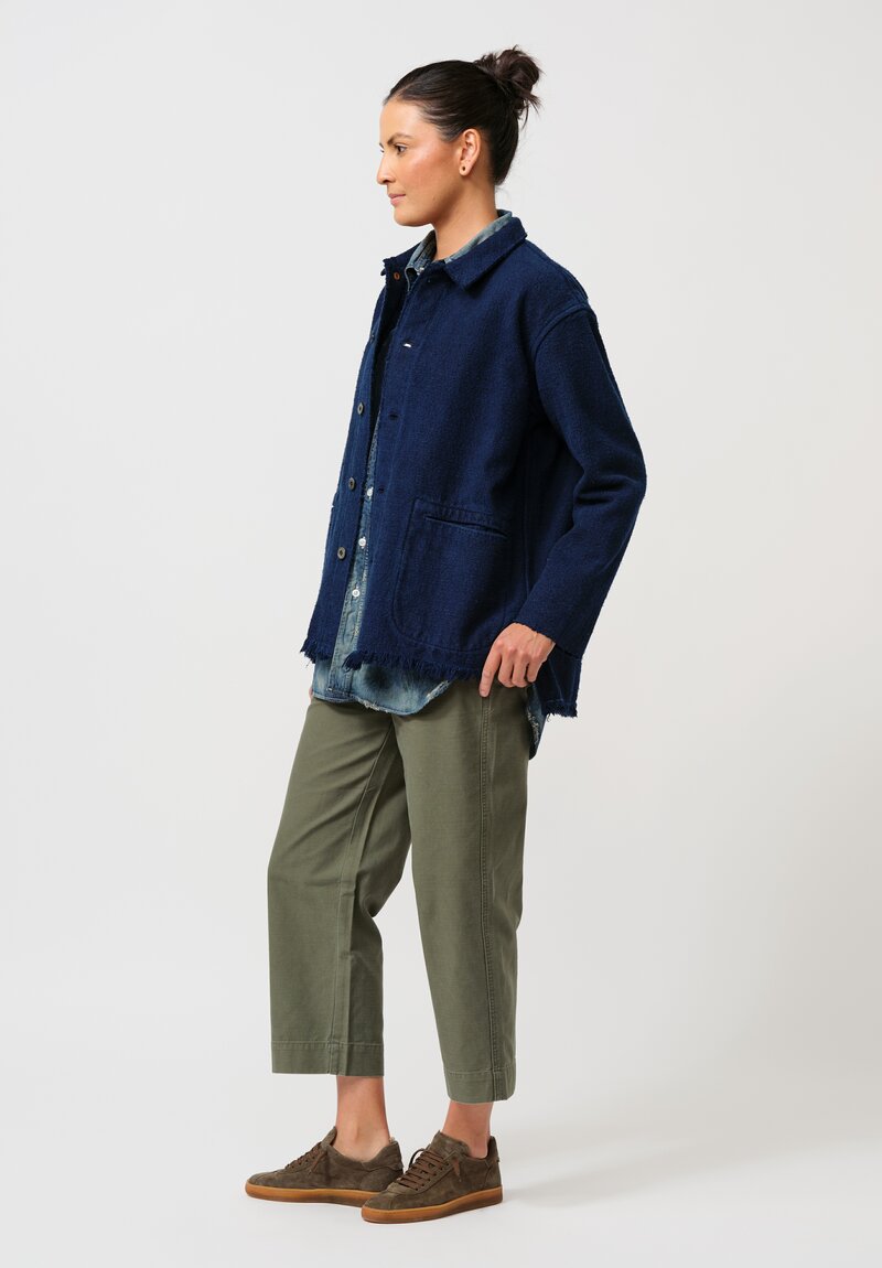 Cottle Cotton "Champêtere Bouquet" Jacket in Indigo