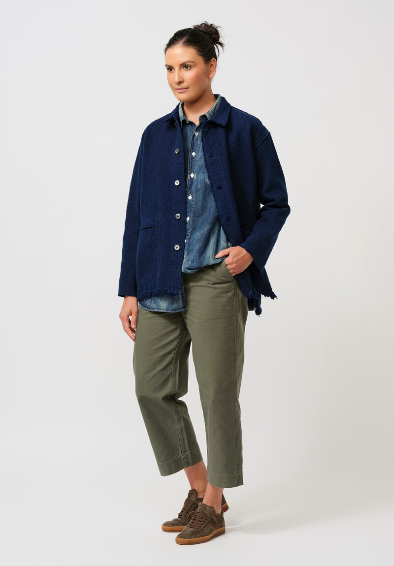 Cottle Cotton "Champêtere Bouquet" Jacket in Indigo