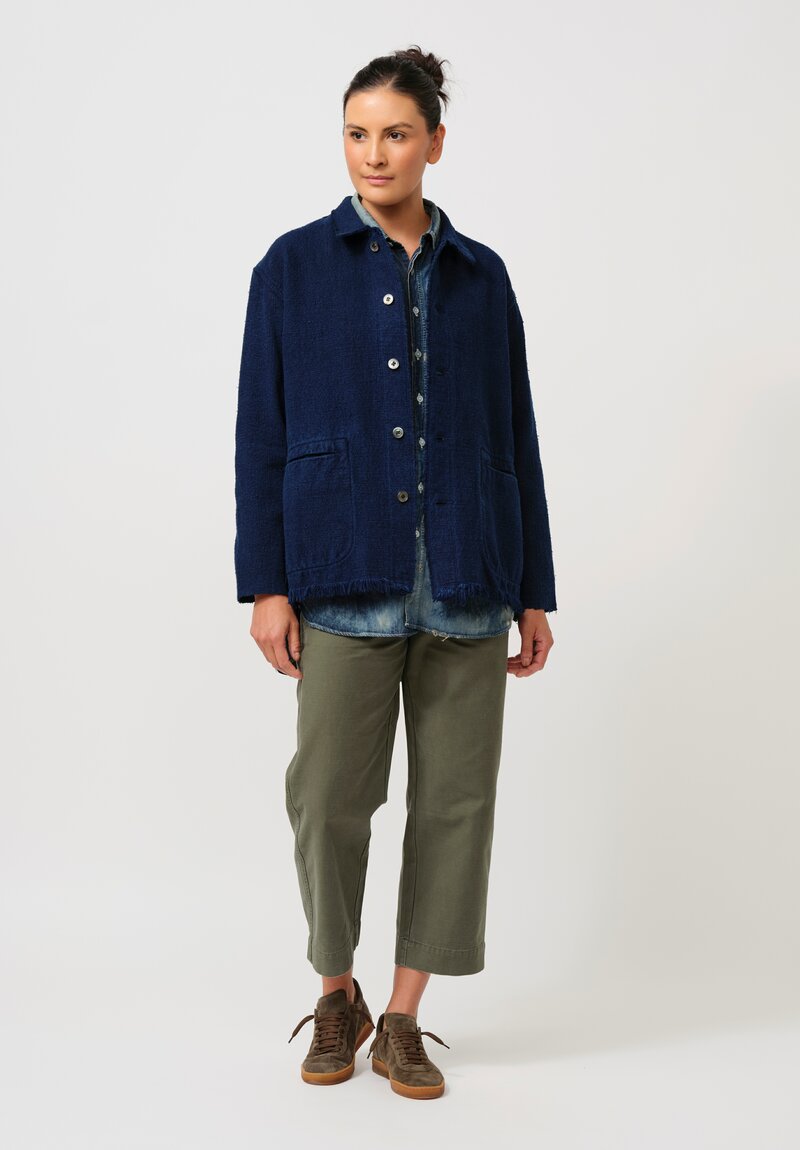 Cottle Cotton "Champêtere Bouquet" Jacket in Indigo