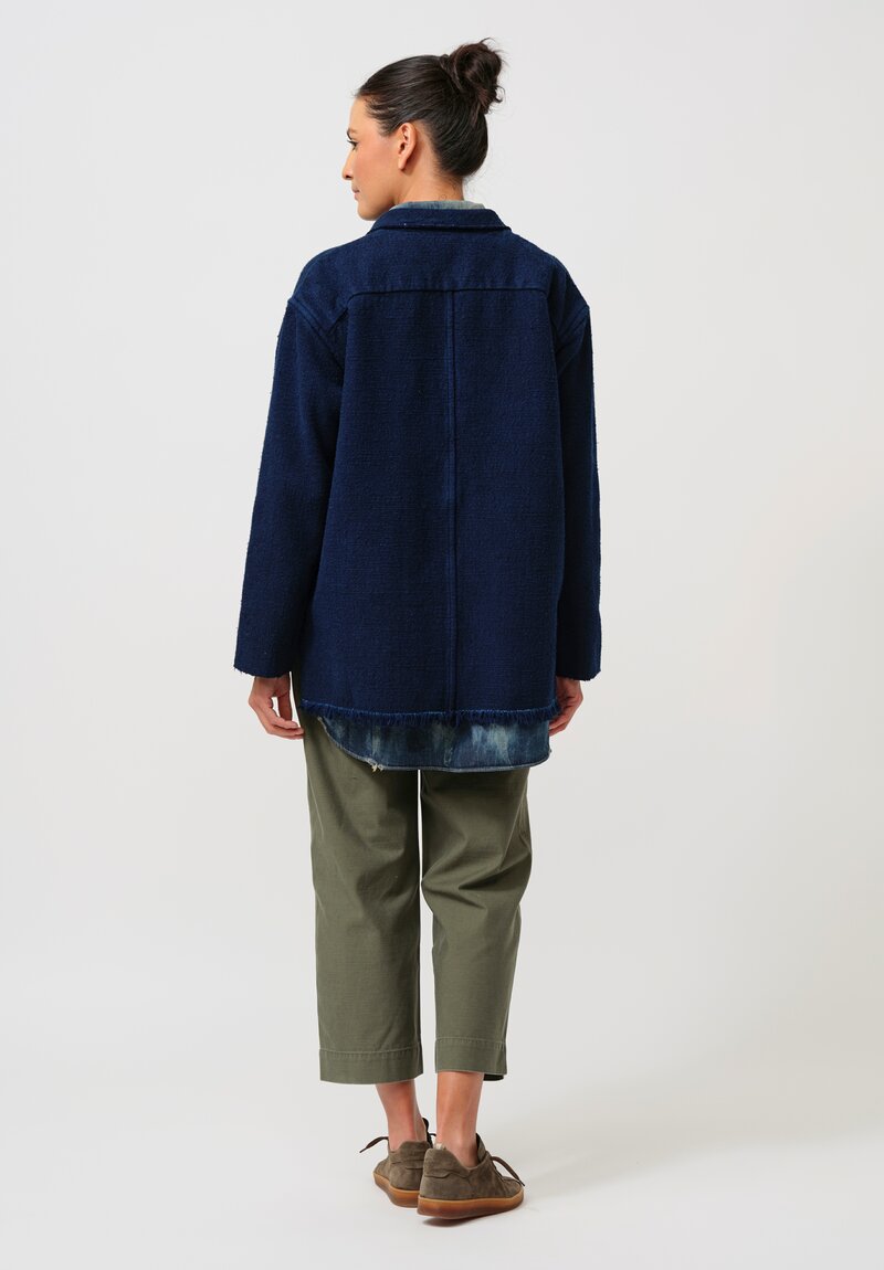 Cottle Cotton "Champêtere Bouquet" Jacket in Indigo