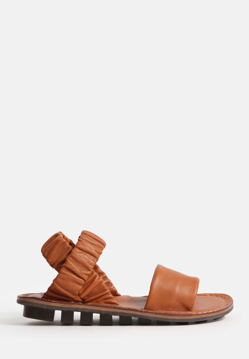 Trippen Leather Synchron Sandal in Vero Brown