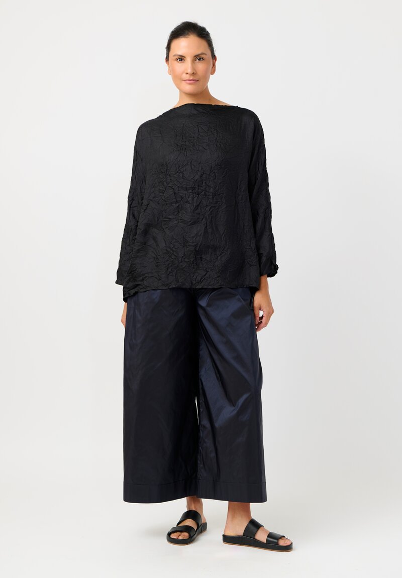 Daniela Gregis Laminated Silk Tognon Tasche Pants