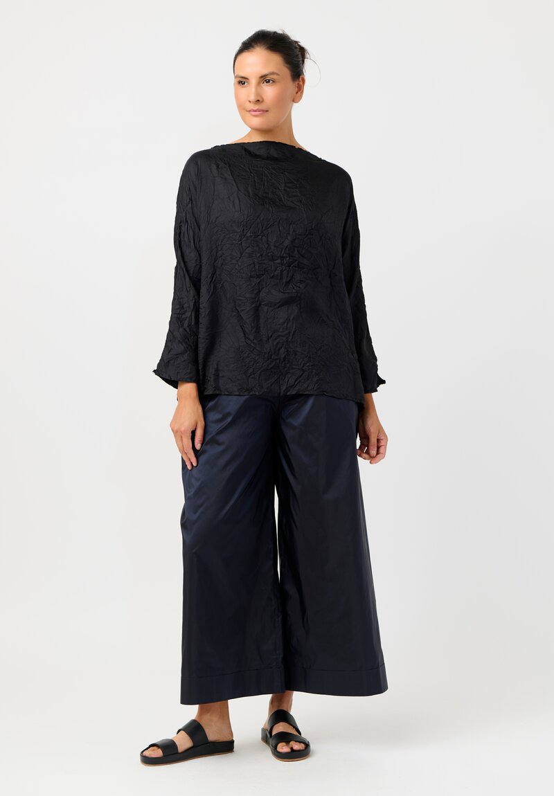 Daniela Gregis Laminated Silk Tognon Tasche Pants