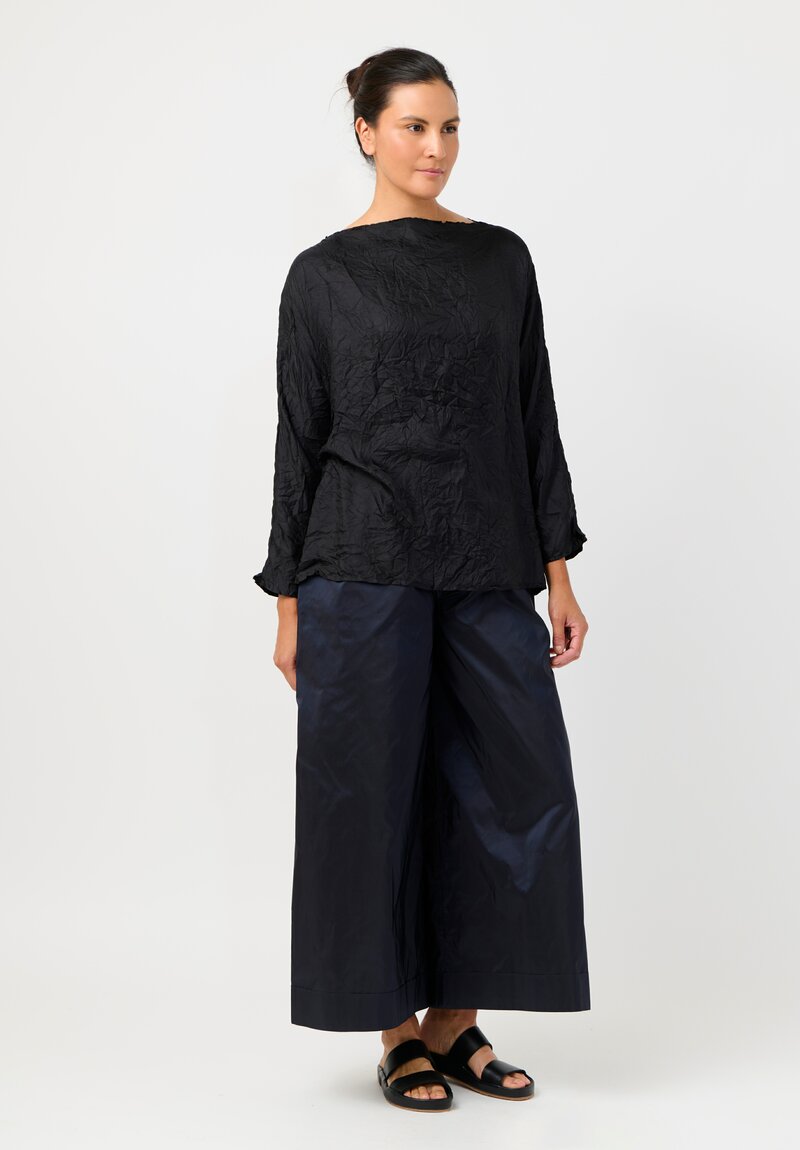 Daniela Gregis Laminated Silk Tognon Tasche Pants