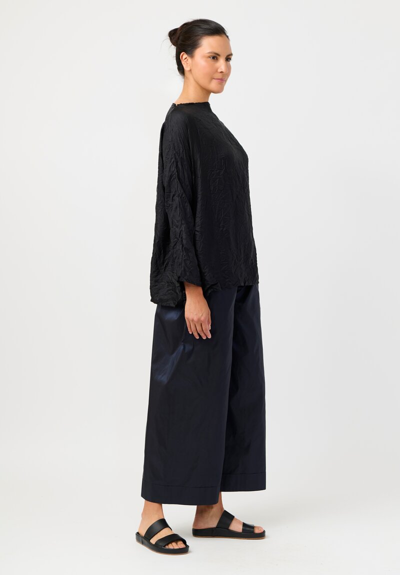 Daniela Gregis Laminated Silk Tognon Tasche Pants