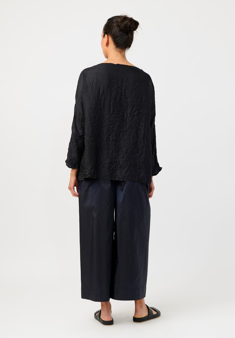 Daniela Gregis Laminated Silk Tognon Tasche Pants