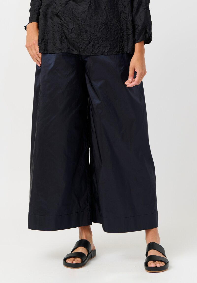 Daniela Gregis Laminated Silk Tognon Tasche Pants