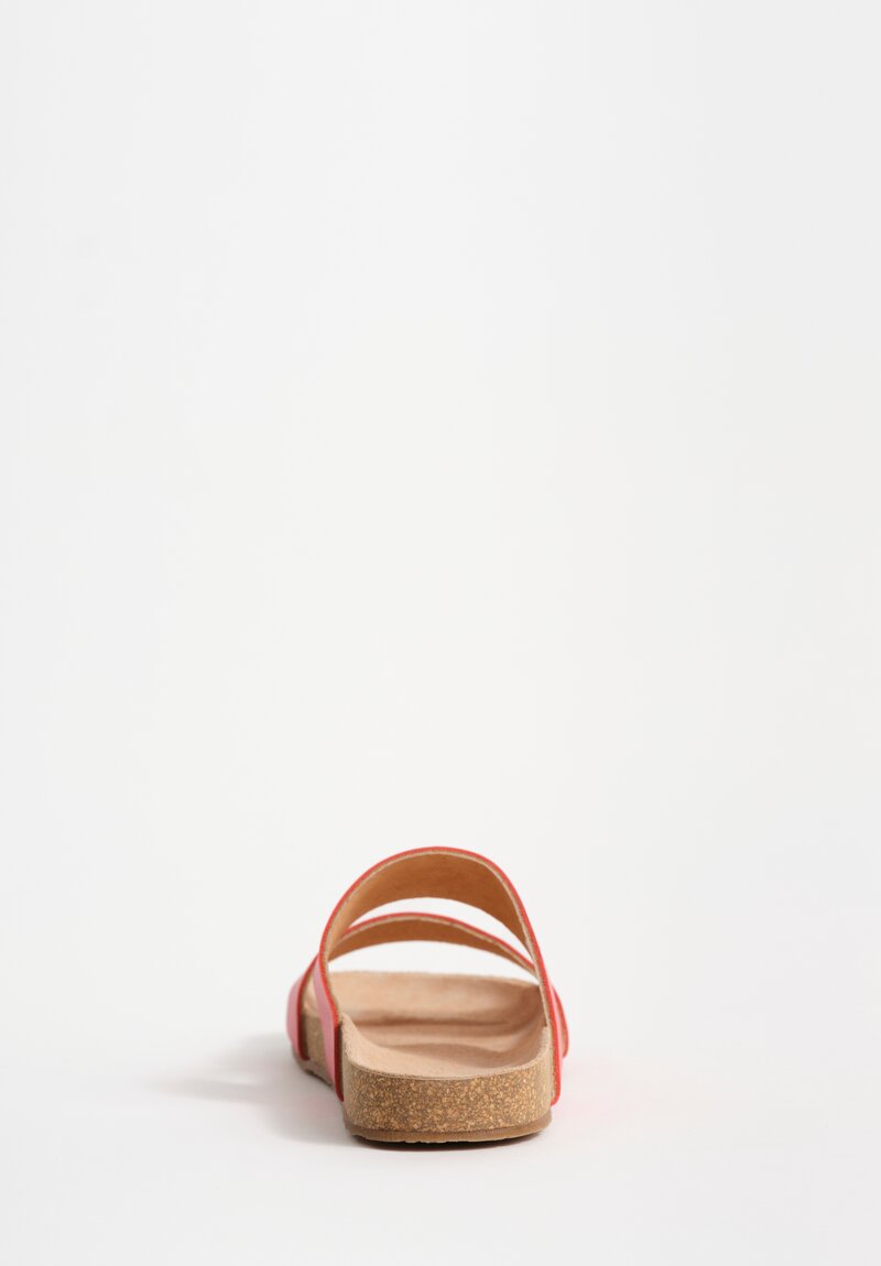 Daniela Gregis Leather Fascione Sandals in Red