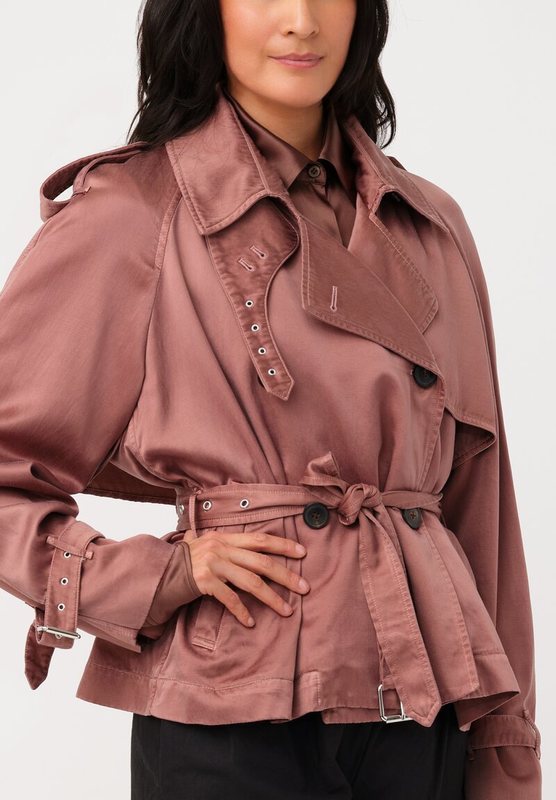 Dries Van Noten Cotton Risto Jacket in in Taupe Pink