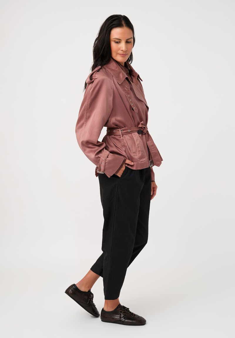Dries Van Noten Cotton Risto Jacket in in Taupe Pink