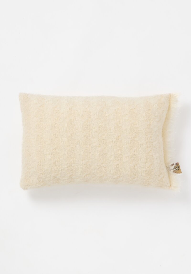 The House of Lyria Mohair Blend Temperanza Pillowcase in Cream