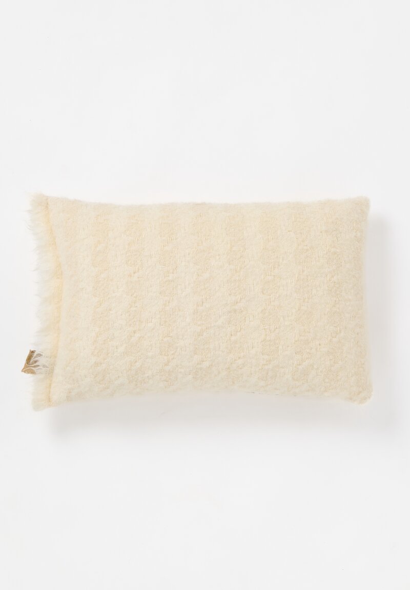 The House of Lyria Mohair Blend Temperanza Pillowcase in Cream