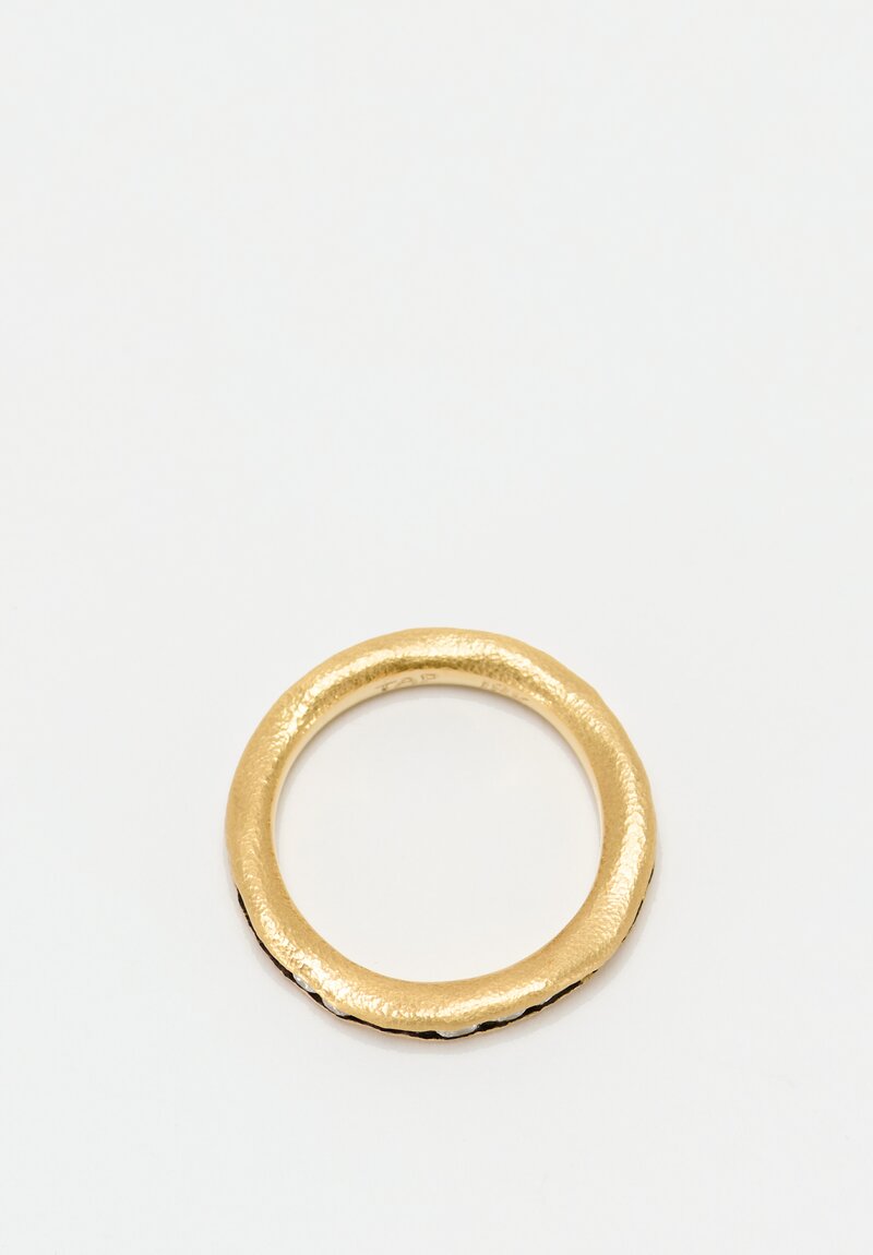 TAP by Todd Pownell 18k, Chanenel Set Diamond Band