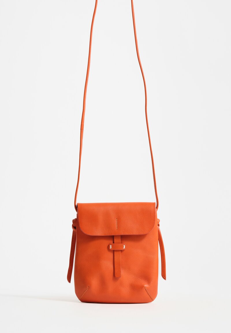 Massimo Palomba Calf Leather Myra Selleria Crossbody Bag Crossbody Bag in Mango Orange