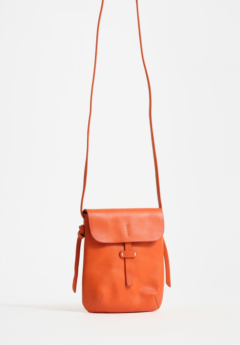 Massimo Palomba Calf Leather Myra Selleria Crossbody Bag Crossbody Bag in Mango Orange
