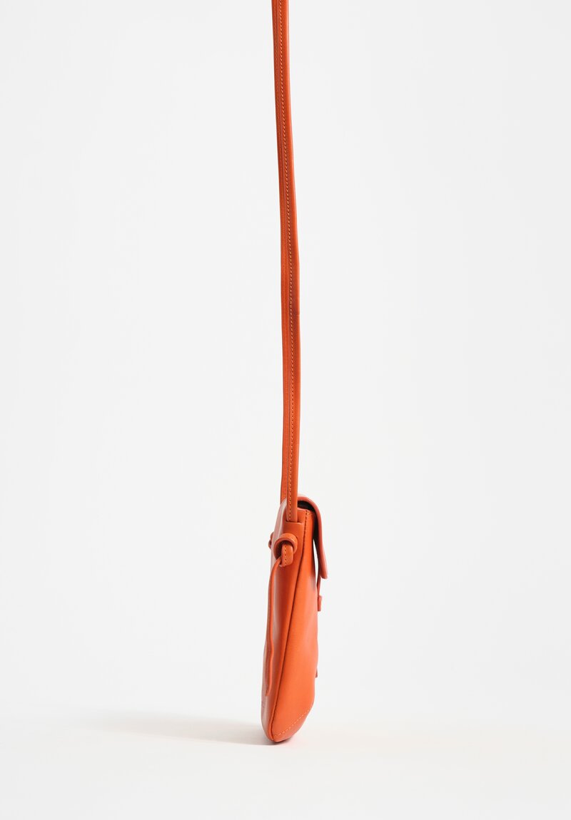Massimo Palomba Calf Leather Myra Selleria Crossbody Bag Crossbody Bag in Mango Orange