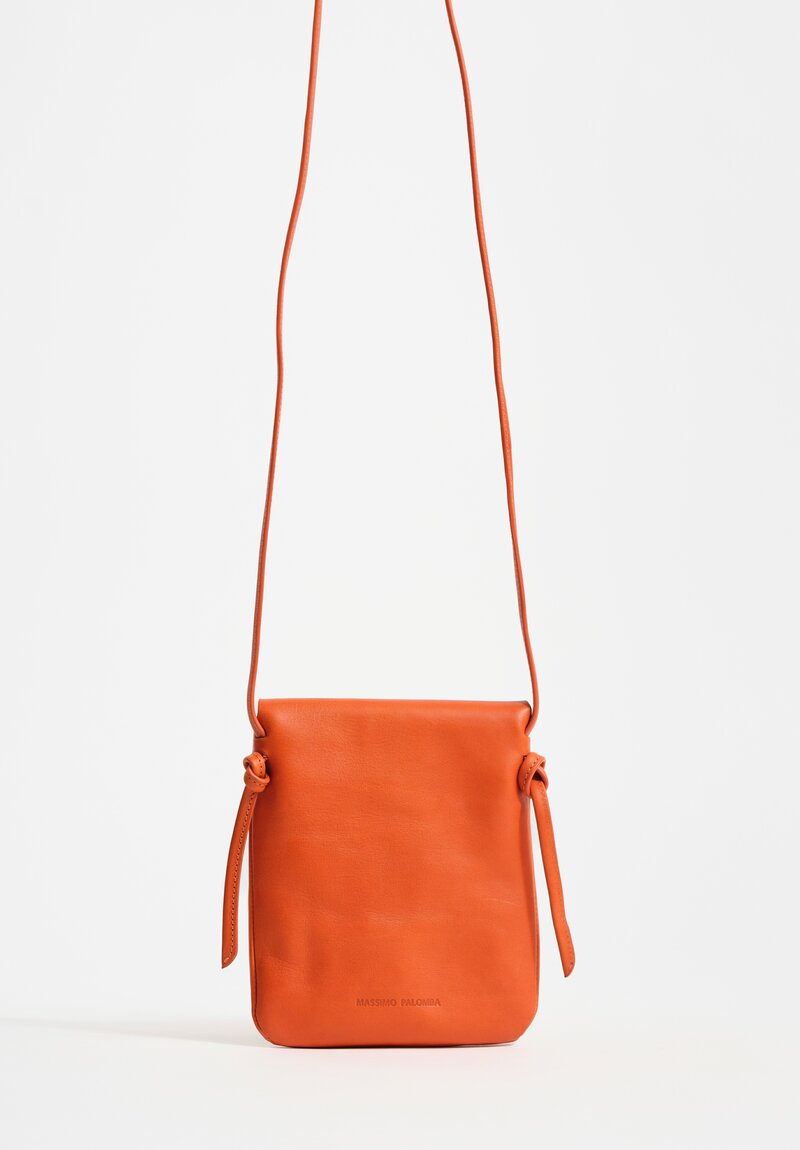 Massimo Palomba Calf Leather Myra Selleria Crossbody Bag Crossbody Bag in Mango Orange
