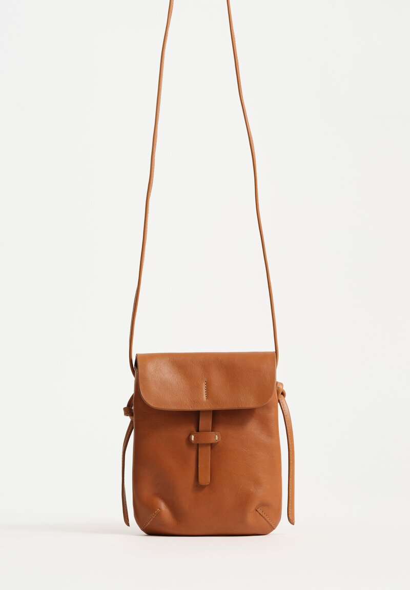 Massimo Palomba Calf Leather Myra Selleria Crossbody Bag Crossbody Bag in Dune Brown