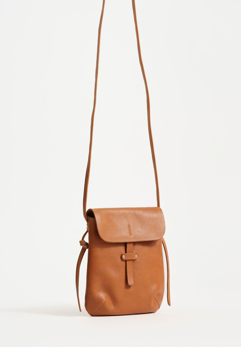 Massimo Palomba Calf Leather Myra Selleria Crossbody Bag Crossbody Bag in Dune Brown