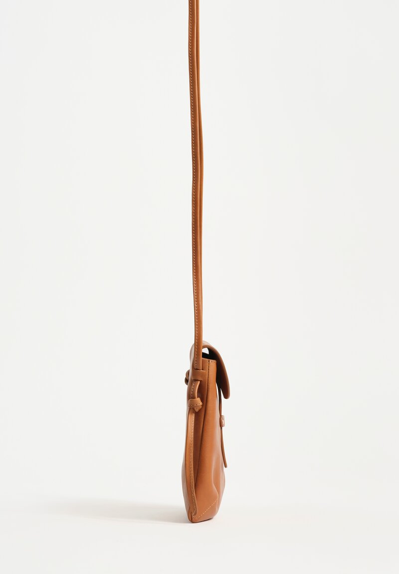 Massimo Palomba Calf Leather Myra Selleria Crossbody Bag Crossbody Bag in Dune Brown