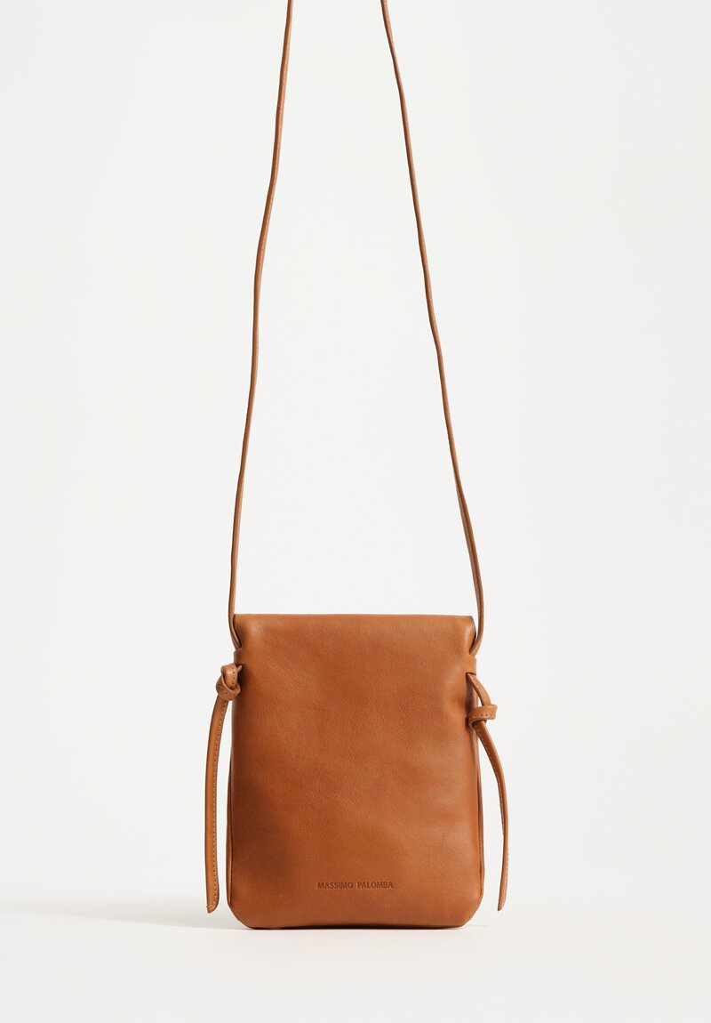 Massimo Palomba Calf Leather Myra Selleria Crossbody Bag Crossbody Bag in Dune Brown