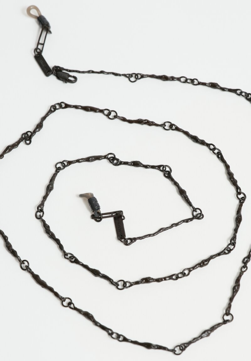 Ziggy Chen x Rigards Genuine Copper Textured Eyeglass Chain Black Patina