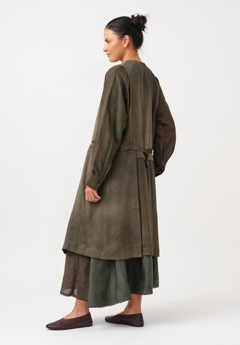 Ziggy Chen Double-Breasted Long Tunic Wrap Vest