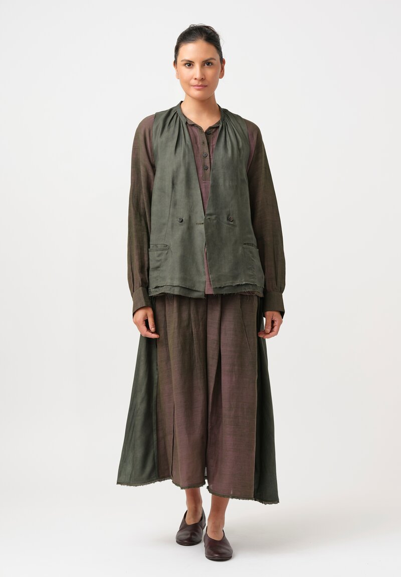 Ziggy Chen Silk Cotton Collaged Vest