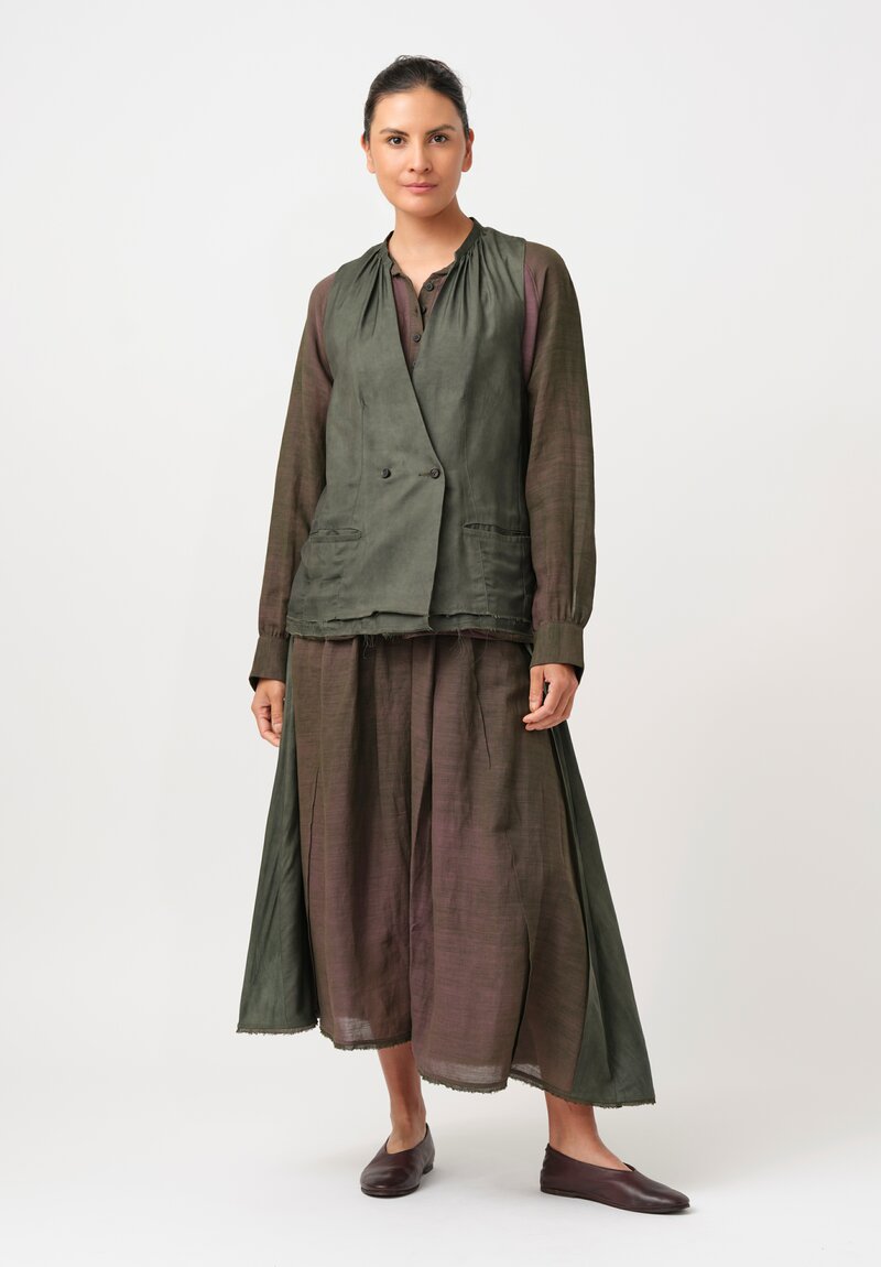 Ziggy Chen Silk Cotton Collaged Vest