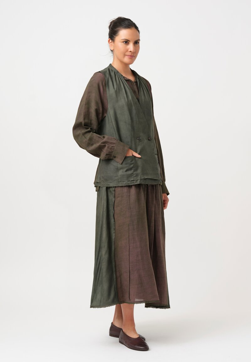 Ziggy Chen Silk Cotton Collaged Vest