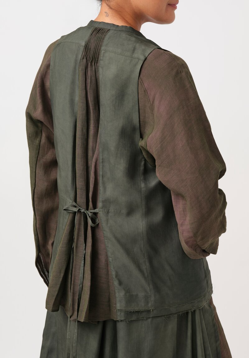 Ziggy Chen Silk Cotton Collaged Vest