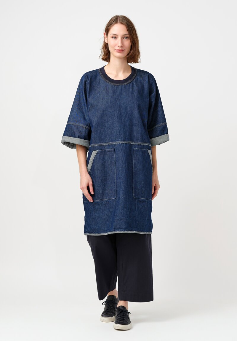 Schepers Bosman 12.5 oz Italian Cotton Denim Robby Crewneck Dress