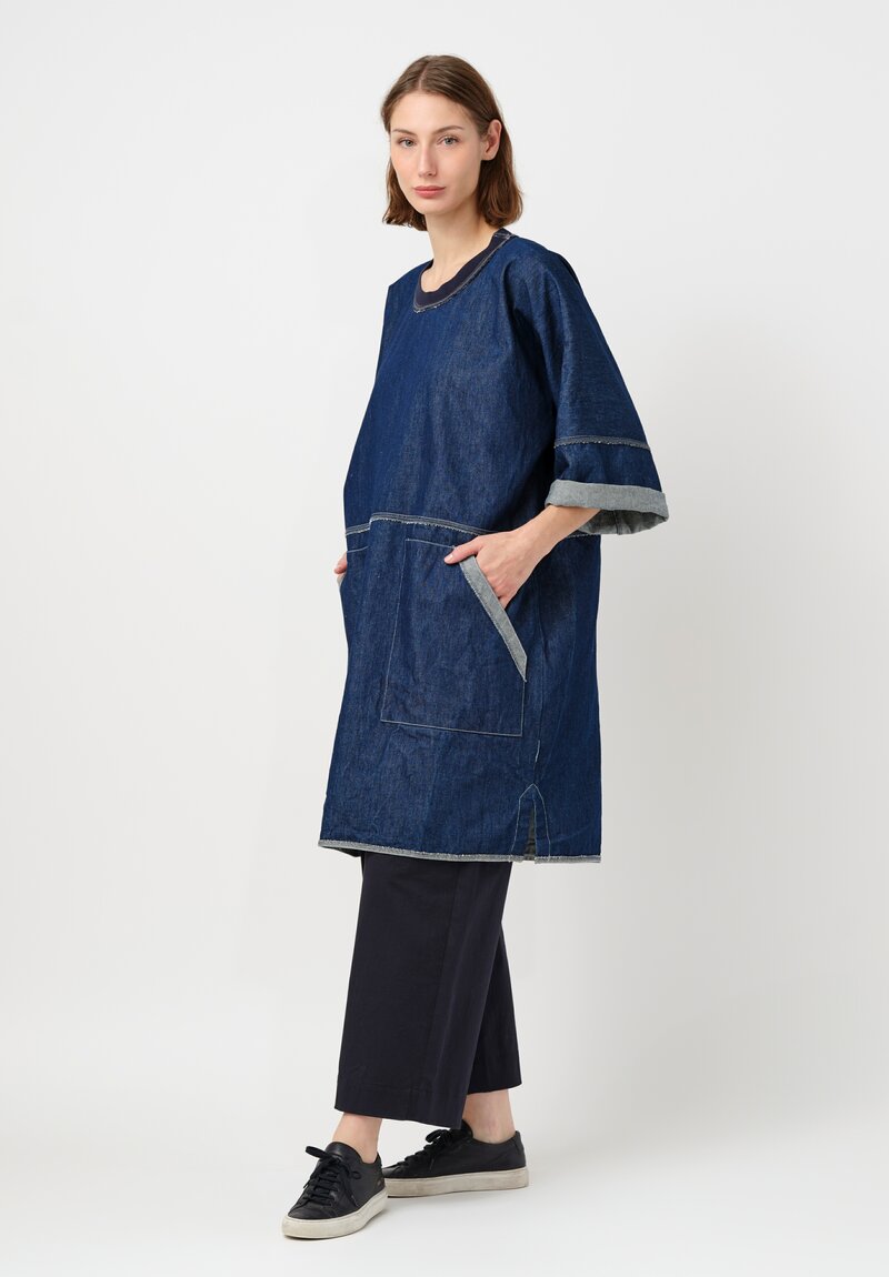 Schepers Bosman 12.5 oz Italian Cotton Denim Robby Crewneck Dress