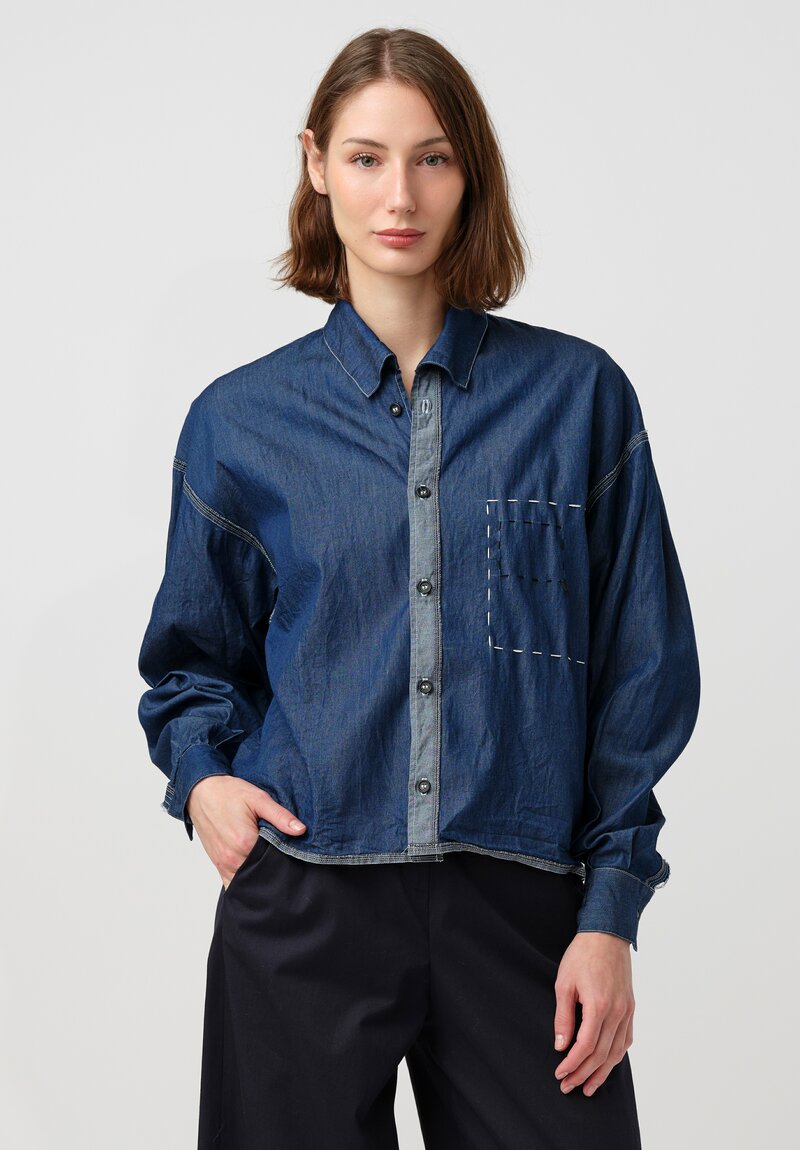 Schepers Bosman 4.5 oz Cotton Denim Fenna Button Down Shirt