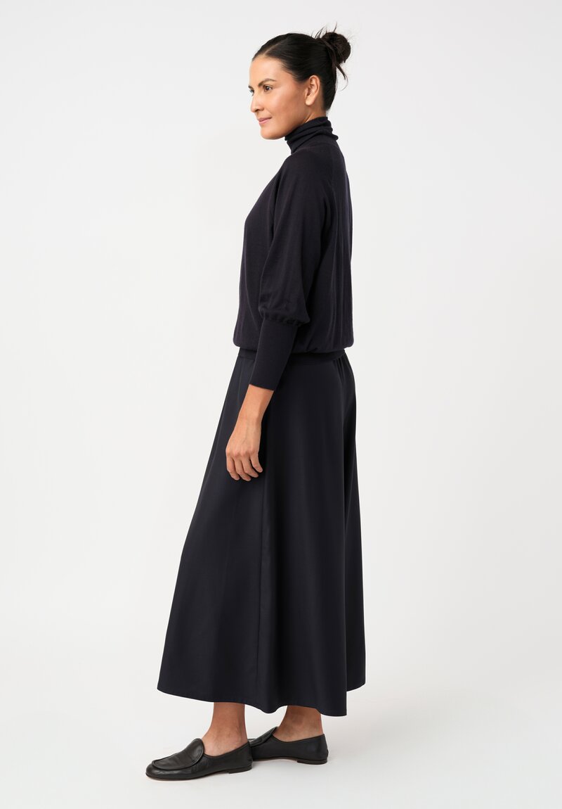 Dusan Tasmania Gaucho Pants in Midnight Navy Blue