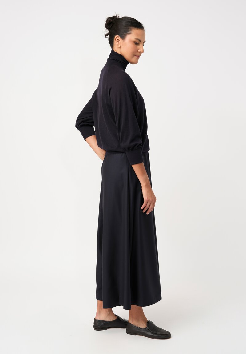 Dusan Tasmania Gaucho Pants in Midnight Navy Blue